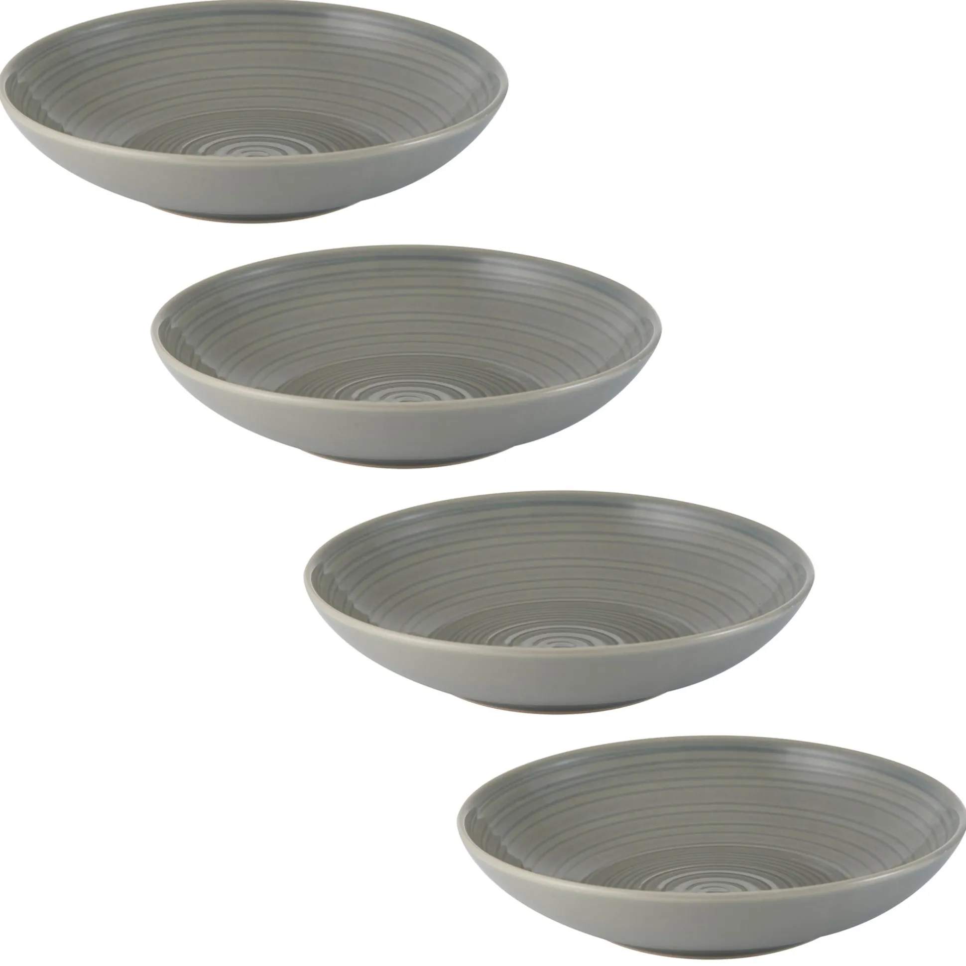 William Mason Set Of 4 Grey Pasta Bowls