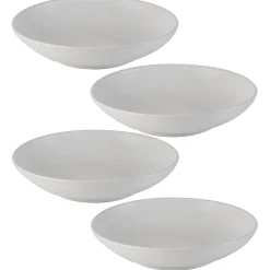 William Mason Set Of 4 White Pasta Bowls